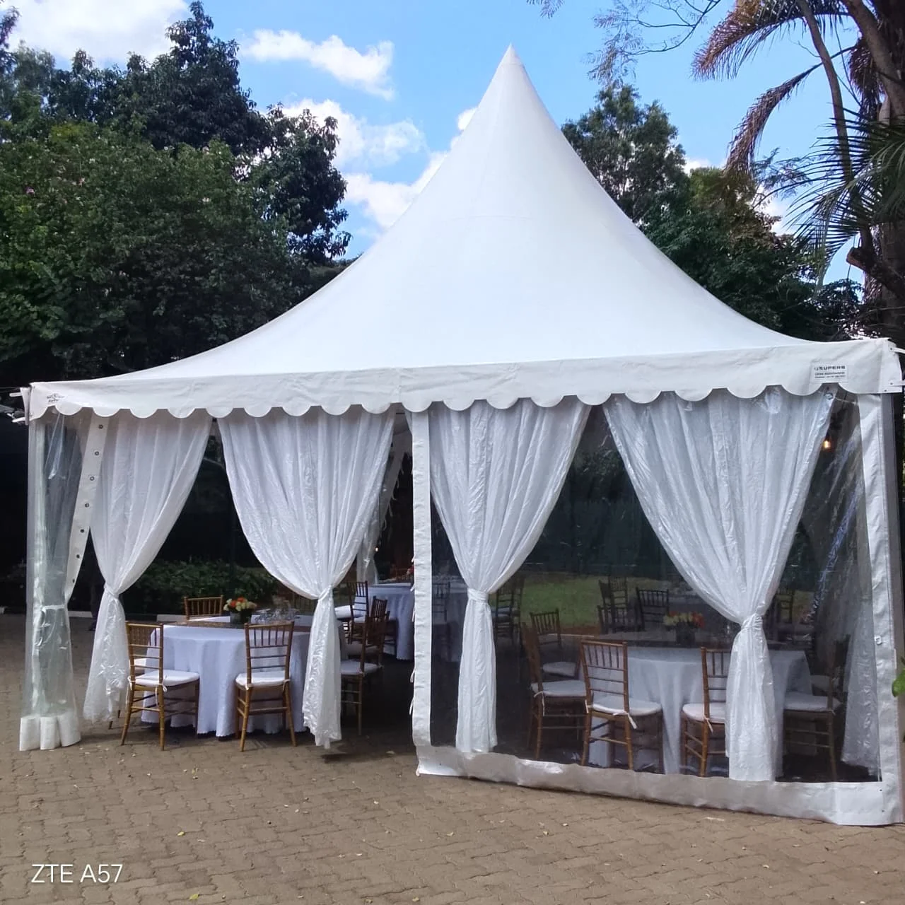 Party rentals in Nairobi and Kiambu with tents, Chiavari chairs, decorated tables, balloon décor and event setup by Sherehe Events & Rentals.