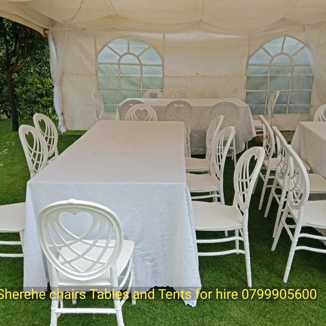 Close-up of high-quality resin Chiavari chair showing structural integrity and clean frame finish for furniture rental.
