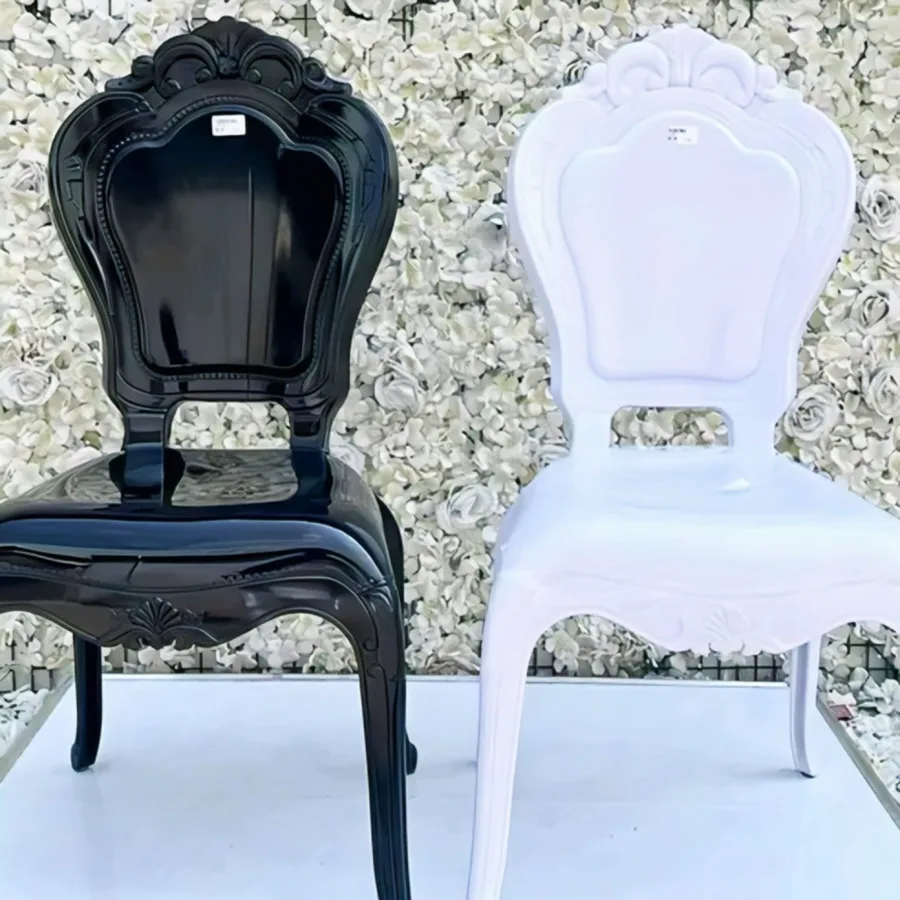 Ghost Chairs - Clear, Black, Goldish & White