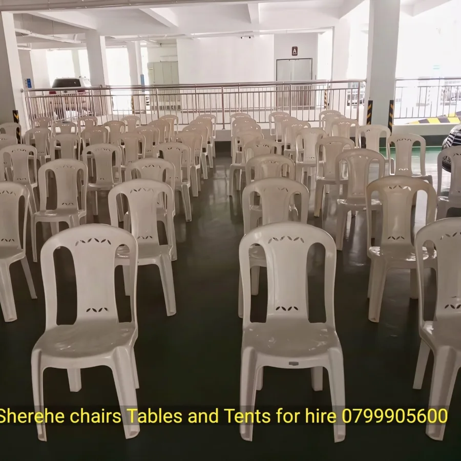 Plain Armless Plastic Chairs for hire in Nairobi - photo 2