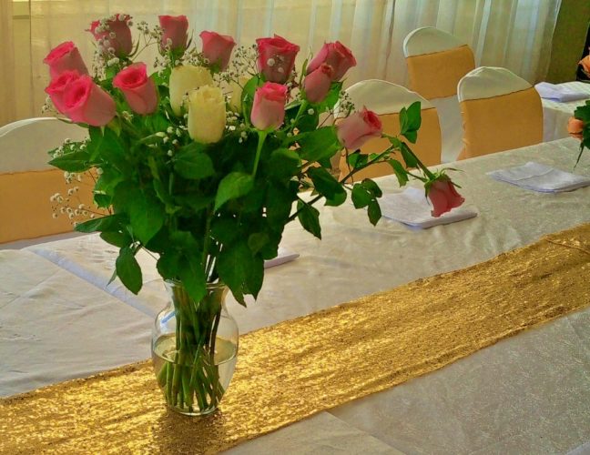 Table center pieces flowers