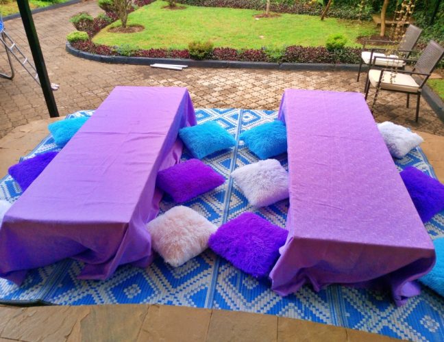 Rectangle table dressing