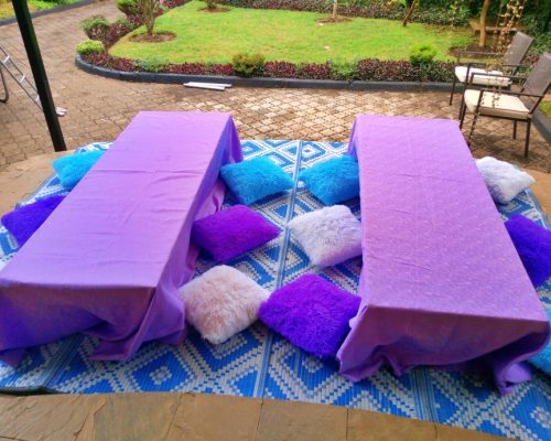 Rectangle table dressing